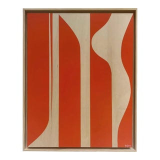 "Hermès Orange” Original Modern Painting by Tony Curry For Sale