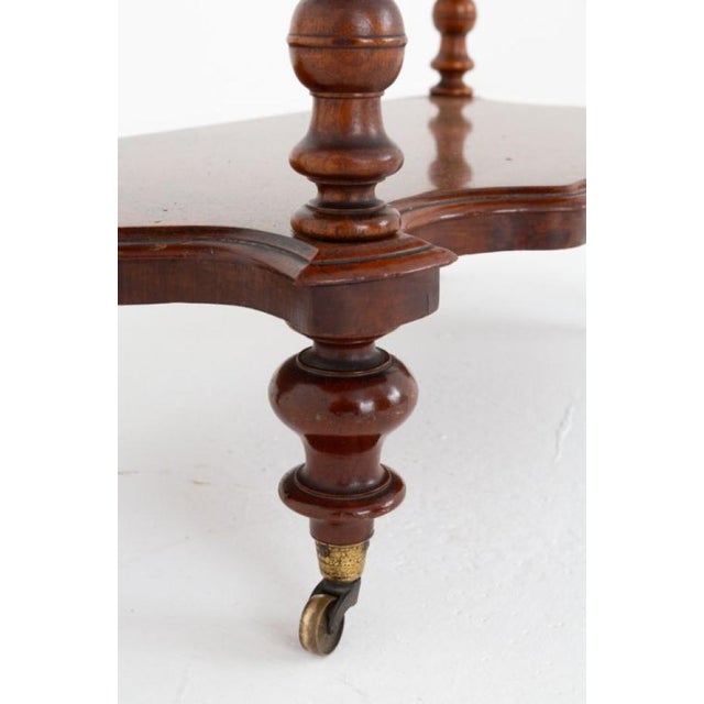 Victorian Whatnot Bookshelf in Walnut, 1850s For Sale - Image 4 of 6