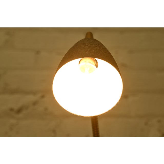 Brass Mid-Century Modern Gooseneck Desk Lamp or Table Lamp, Circa 1950s For Sale - Image 8 of 12