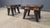 Vintage Rustic Wooden Stools, 1960s, Set of 2 For Sale - Image 4 of 13