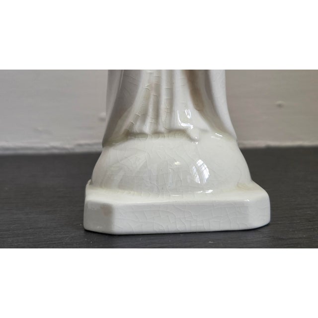 1950s Goebel Sacrart West German Porcelain Praying Madonna Figurine For Sale - Image 15 of 17