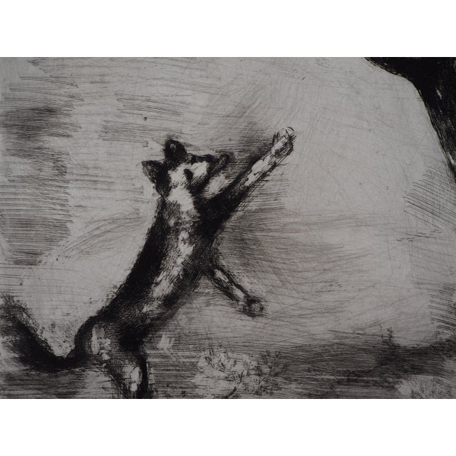 Marc Chagall, The Rooster and the Fox, Original Engraving For Sale - Image 4 of 5