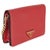 Contemporary Red Saffiano Triangle Logo Mini Crossbody For Sale - Image 3 of 9