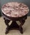 1990s Empire Style Pink Marble Swan Leg Side Table or Drinks Table For Sale - Image 5 of 11