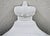 1920s Victorian Wall Mounted Cast Iron Painted White Mailbox For Sale - Image 5 of 10