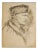 Portrait - Original Pencil Drawing on Paper by J. Hirtz - Early 20th Century Early 20th Century For Sale