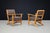 Sculptural European Beech Lounge Armchairs, 1960s, Set of 2 For Sale - Image 9 of 10