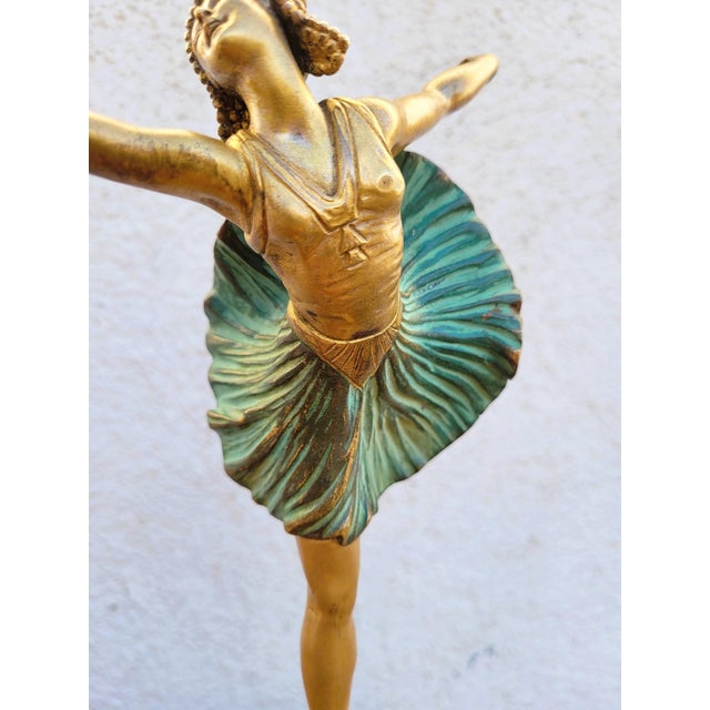 Metal H Fournier, Ballerina Dancer, 1920s, Bronze For Sale - Image 7 of 18