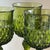 1960s Avocado Green Pressed Glass Goblets — Set of 4 For Sale - Image 11 of 13