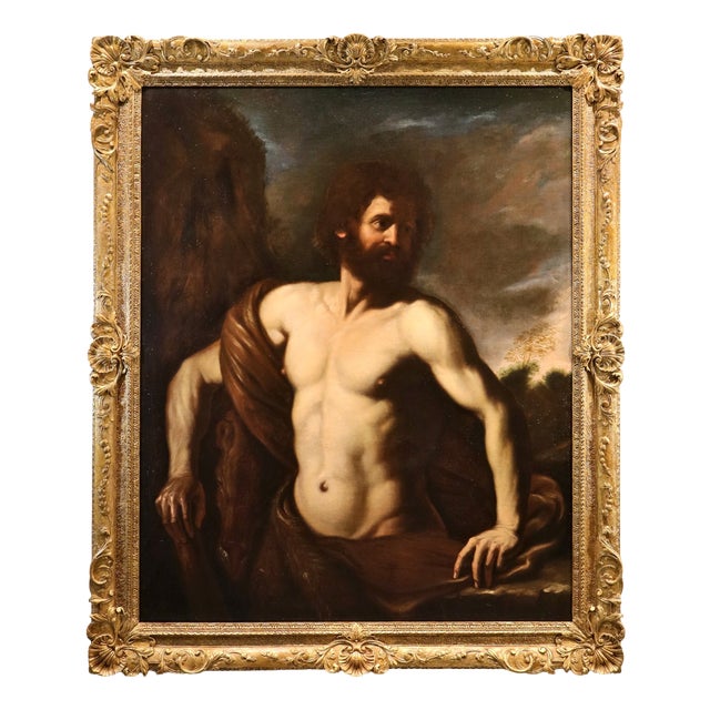 Ercole Guercino / Workshop of Giovanni Francesco Barbieri, Emilian School Mythological Scene, 1650, Oil on Canvas For Sale