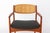 A beautifully crafted Danish Model 4325 carver chair designed by Ib Kofod-Larsen for Christian Linneberg Møbelfabrik. The...