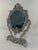 Rococo Vintage French Silverplated Tabletop Vanity Mirror For Sale - Image 3 of 12