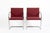 This pair of vintage red Brno arm chairs designed by Ludwig Mies van der Rohe were produced by Knoll in 1983. This iconic...
