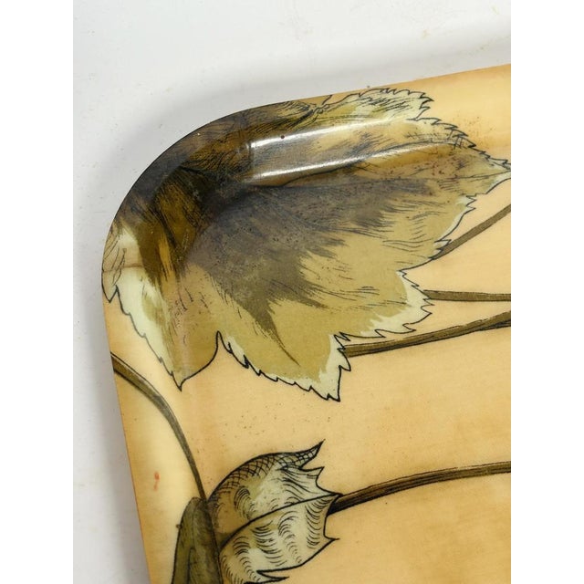 Brown Rectangular Fiber Tray, France, 1970s For Sale - Image 8 of 10