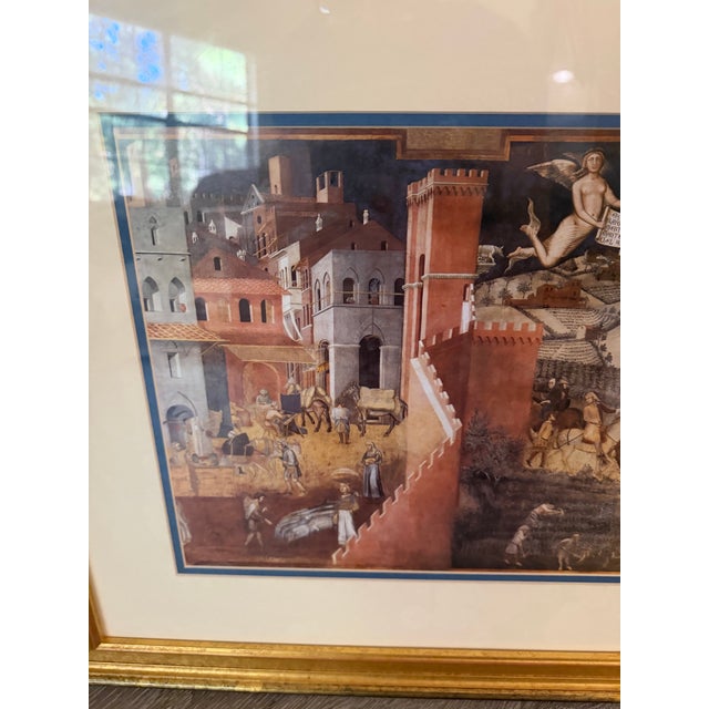 Effects of Good Government in the Countryside By Ambrogio Lorenzetti Print 39x20 Excellent condition This product is a...