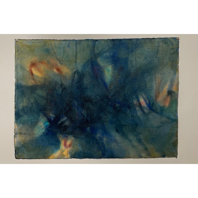 Pawel Kontny, Large Modernist Abstract Expressionist Gouache Painting Bauhaus Weimar Artist For Sale - Image 4 of 5