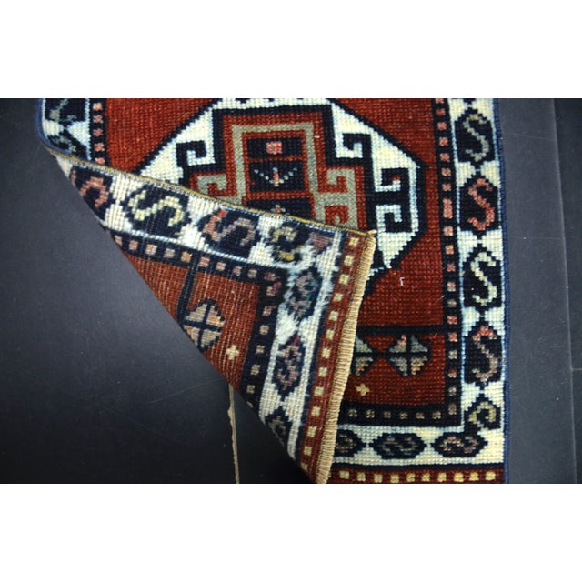 1960s Anatolian Nomadic Handmade Small Rug For Sale - Image 4 of 6