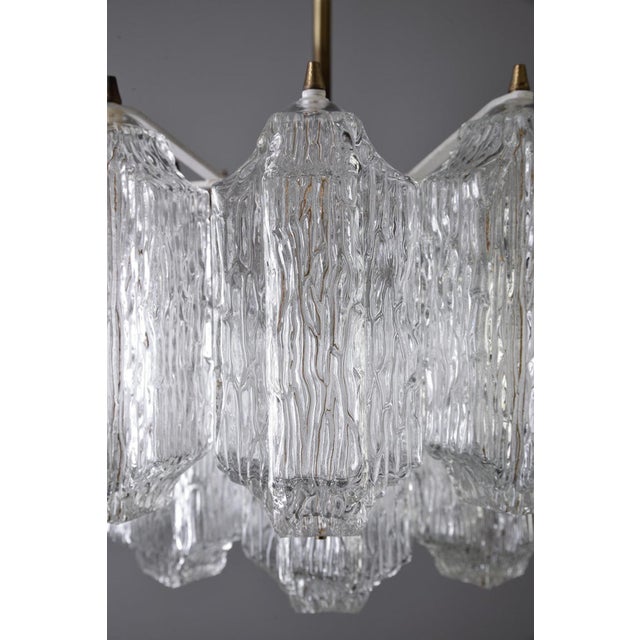 Ice Glass Chandelier from Kalmar, 1950s For Sale - Image 12 of 16