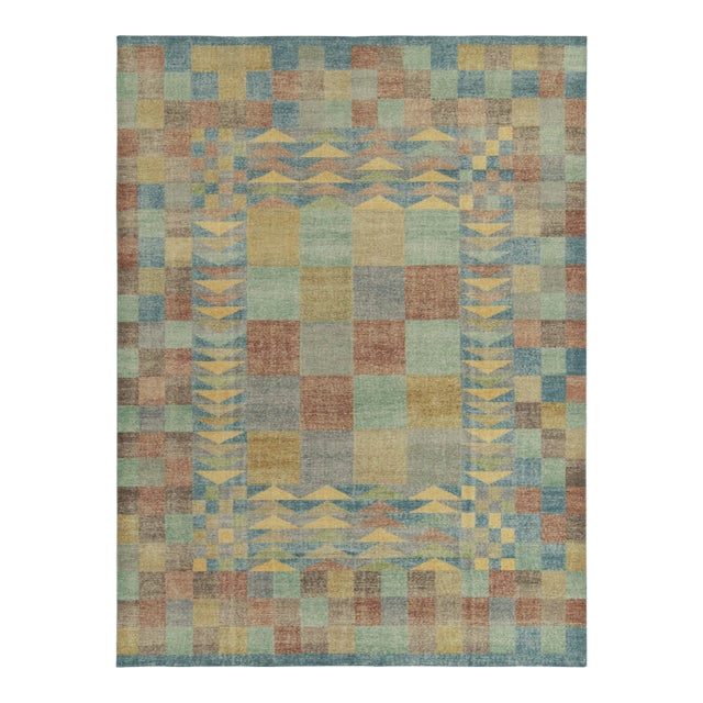 Rug & Kilim’s Mosaic Checkered Rug, 5x8 For Sale