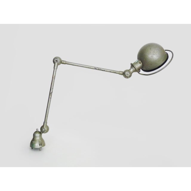 Vintage Industrial Two-Arm Lamp by Jean-Louis Domecq, 1950 For Sale - Image 6 of 11