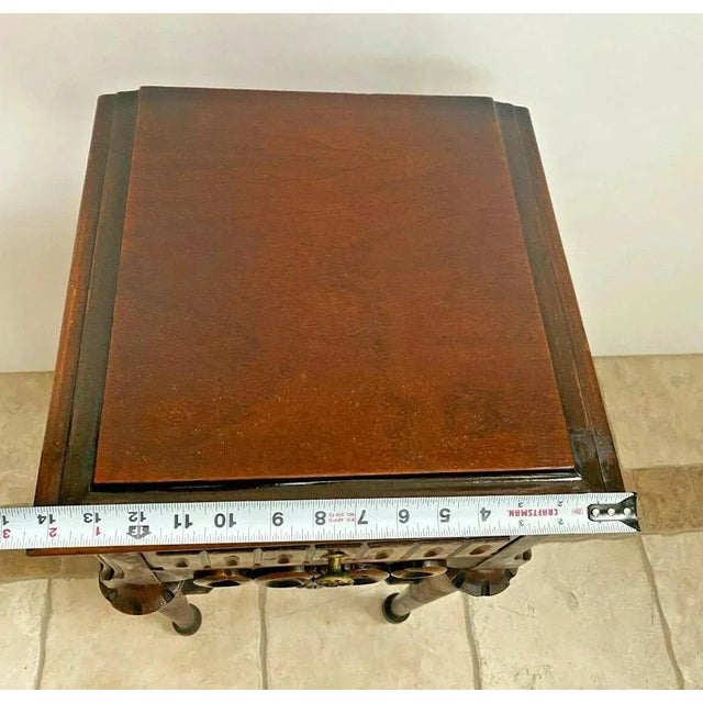 1910s 1910s Antique Italian Table Two Tier Plant Stand Jardiniere With Bottom Shelf For Sale - Image 5 of 10