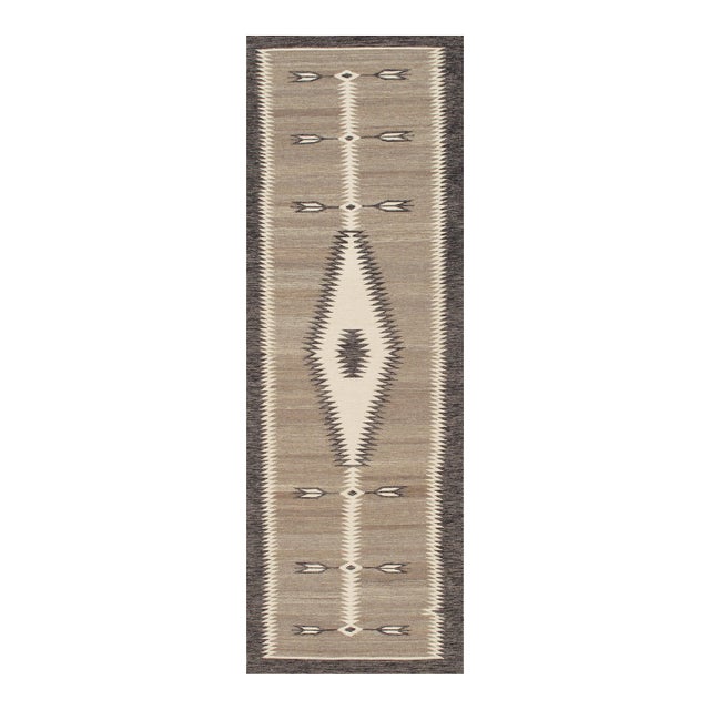 Pasargad Home Tuscany Mocha Wool Area Rug- 2' 7'' X 10' 0'' For Sale