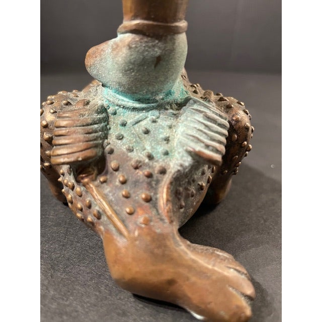 17th/18th Century Bronze of Chinese Tao Diety Liu Hai Astride His Golden, 3-Legged Toad For Sale - Image 9 of 9