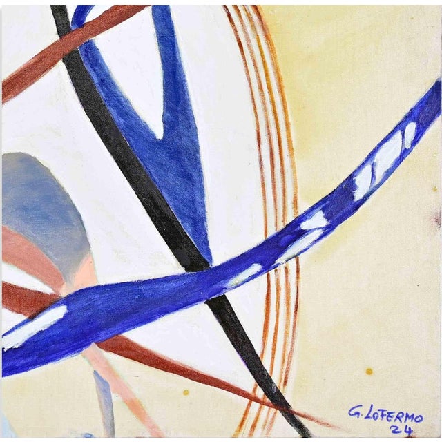 Giorgio Lo Fermo, Abstract Composition, Oil Painting, 2024 For Sale - Image 3 of 3