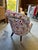 Antique French Napoleon III Tufted Club Chair in Vibrant Pansy Floral Upholstery For Sale - Image 4 of 6