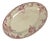 Oval Pink Earthenware Fontainebleau Serving Platter from KG Lunéville, 19th Century For Sale