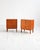 Set of two large teak nightstands with four drawers. Scandinavian production, 1960s. A pair of teak nightstands produced...