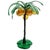 Whimsical mid-century Italian hand-blown Murano glass stylized green palm tree with yellow / amber coconuts. It is such a...