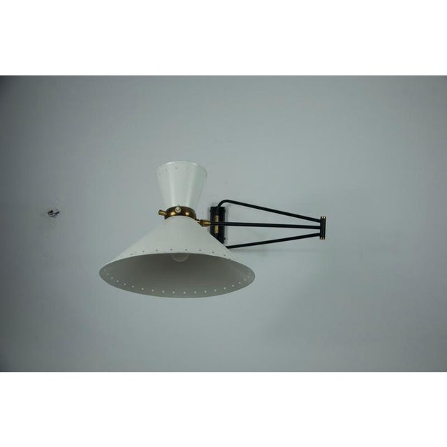 Brass Wall Lamp by Rene Mathieu for Maison Lunel, 1960s For Sale - Image 13 of 18