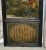 Asian Reverse Painted Wall Plaque on Glass Antique Asian Three Section Vertical For Sale - Image 3 of 12