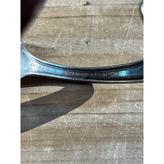 Metal Small Vintage Roger and Sonaa Silver Wrist Cuff With Stone For Sale - Image 7 of 12