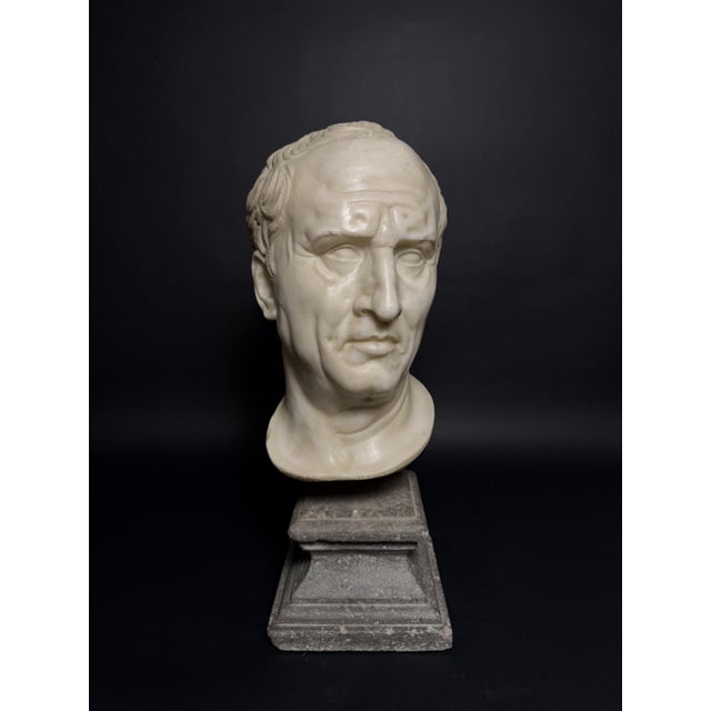 Head of Marcus Tullius Cicero, Late 18th Century, Marble For Sale - Image 4 of 18
