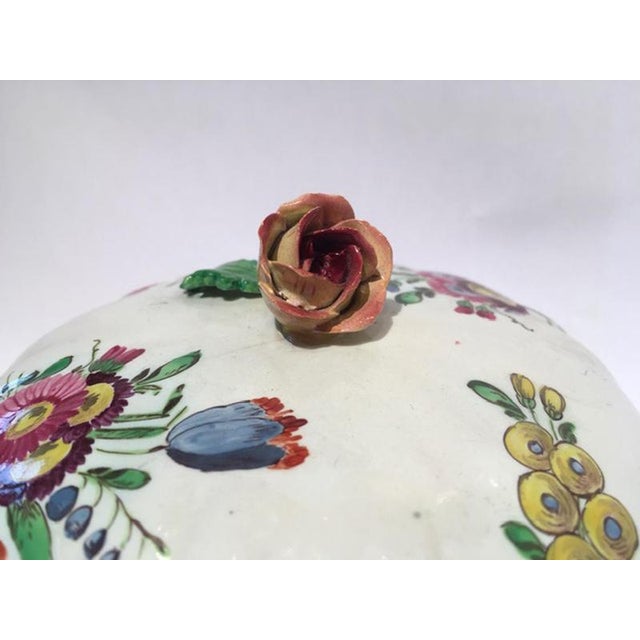 18th Century Porcelain Covered Cup or Sugar Bowl by Richard Ginori, Italy For Sale - Image 16 of 18