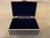 Silver Plated Decorative Jewelry Box With Felt Interior and Engraved Usd Hs - Legacy Club - 2003 For Sale - Image 4 of 7