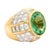 5.99 Carat Neon-Green Paraiba Tourmaline Diamond 18k Yellow Gold Ring, Aigs Cert, Size 5.75 For Sale In Los Angeles - Image 6 of 8