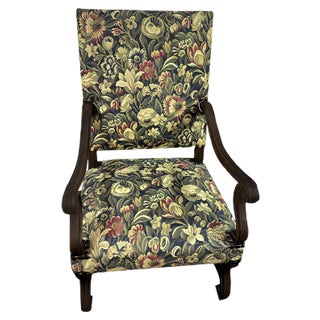 Louis XIII Armchair in Oak For Sale