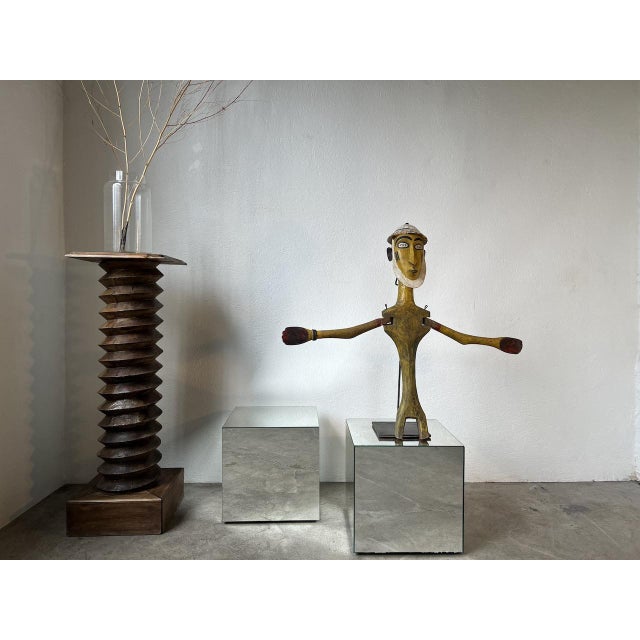 Bambara Puppet Figurine, 1950s, Paint and Wood For Sale - Image 3 of 18