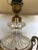 Glass Regal Austrian Crystal Table Lamp With Bronze Decoration For Sale - Image 7 of 8