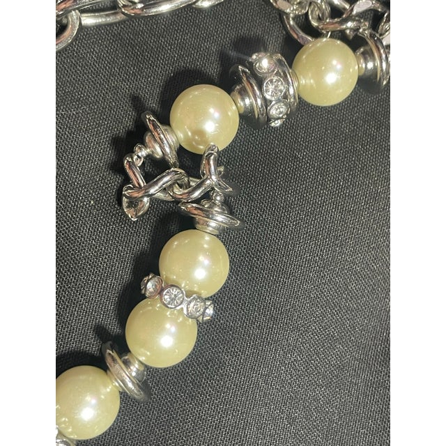 1980s 1980s Givenchy Huge Statement / Runway Glam Multi Strand Necklace For Sale - Image 5 of 6