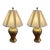 Vintage Mid Century Modern Brass Peacock Set of 2 Table Lamps Hollywood Regency For Sale