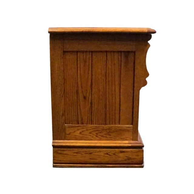 Lexington Furniture Recollections Solid Oak Rustic Country French 24" Two Drawer Nightstand 468-621 For Sale - Image 13 of 15