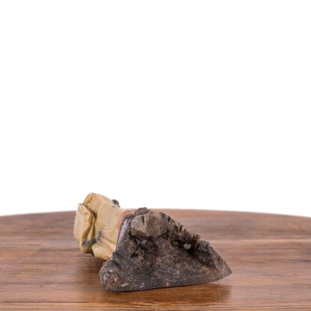 Chinese Immortal Lan Caihe Soapstone Carving For Sale In Savannah - Image 6 of 7