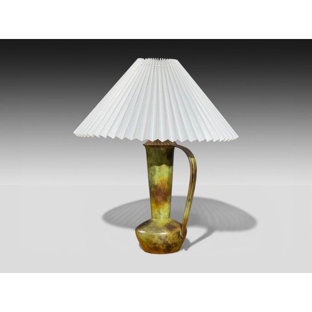 1940s Gab, Table Lamp, Patinated Bronze For Sale - Image 4 of 11