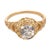 Victorian 1900-1909 Victorian French Gia 1.51 Carat Old Mine Cut Diamond 18k Gold Engagement Ring, Size 6.5 For Sale - Image 3 of 6