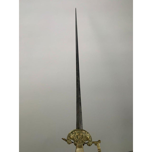 Brass Sword of a High Official or Staff Officer, Restoration period, 19th Century For Sale - Image 8 of 10