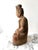 Guan Yin Meditating Buddha Carved Wood Figure For Sale - Image 4 of 7